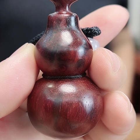 檀香紫檀（小叶紫檀）葫芦把件