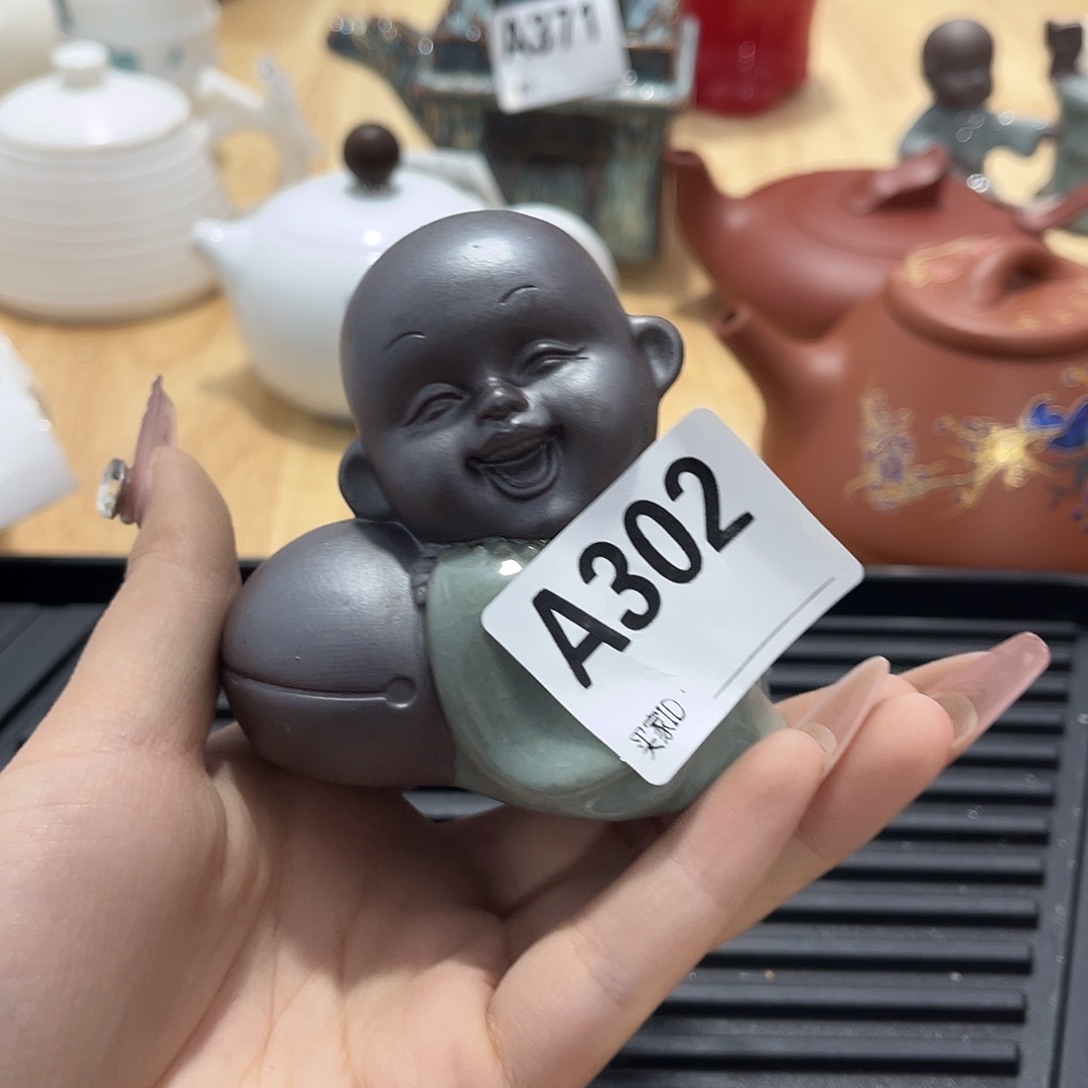 瓷片茶摆件工艺品摆件666