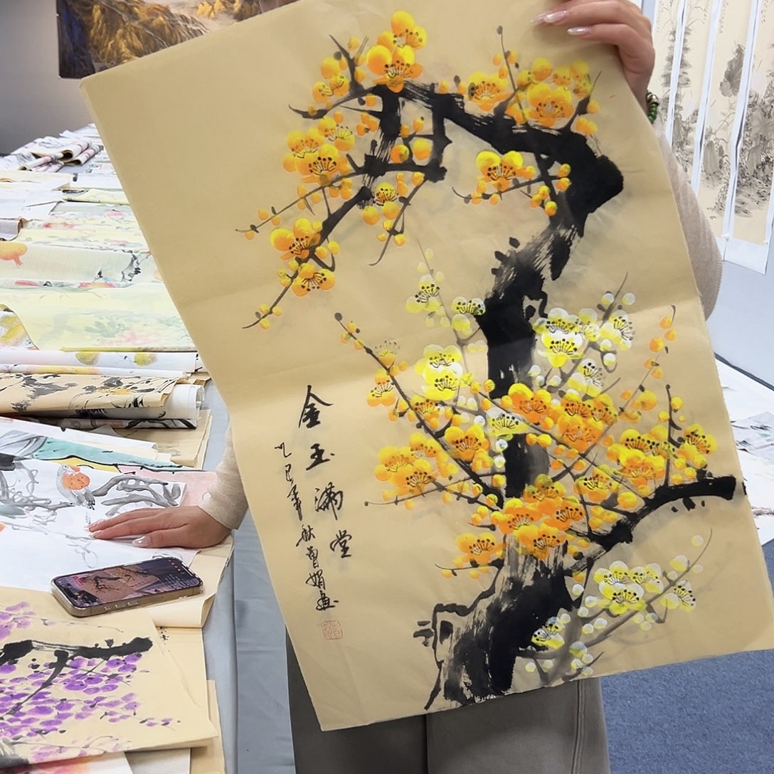 国画国画作品纯手绘制作品