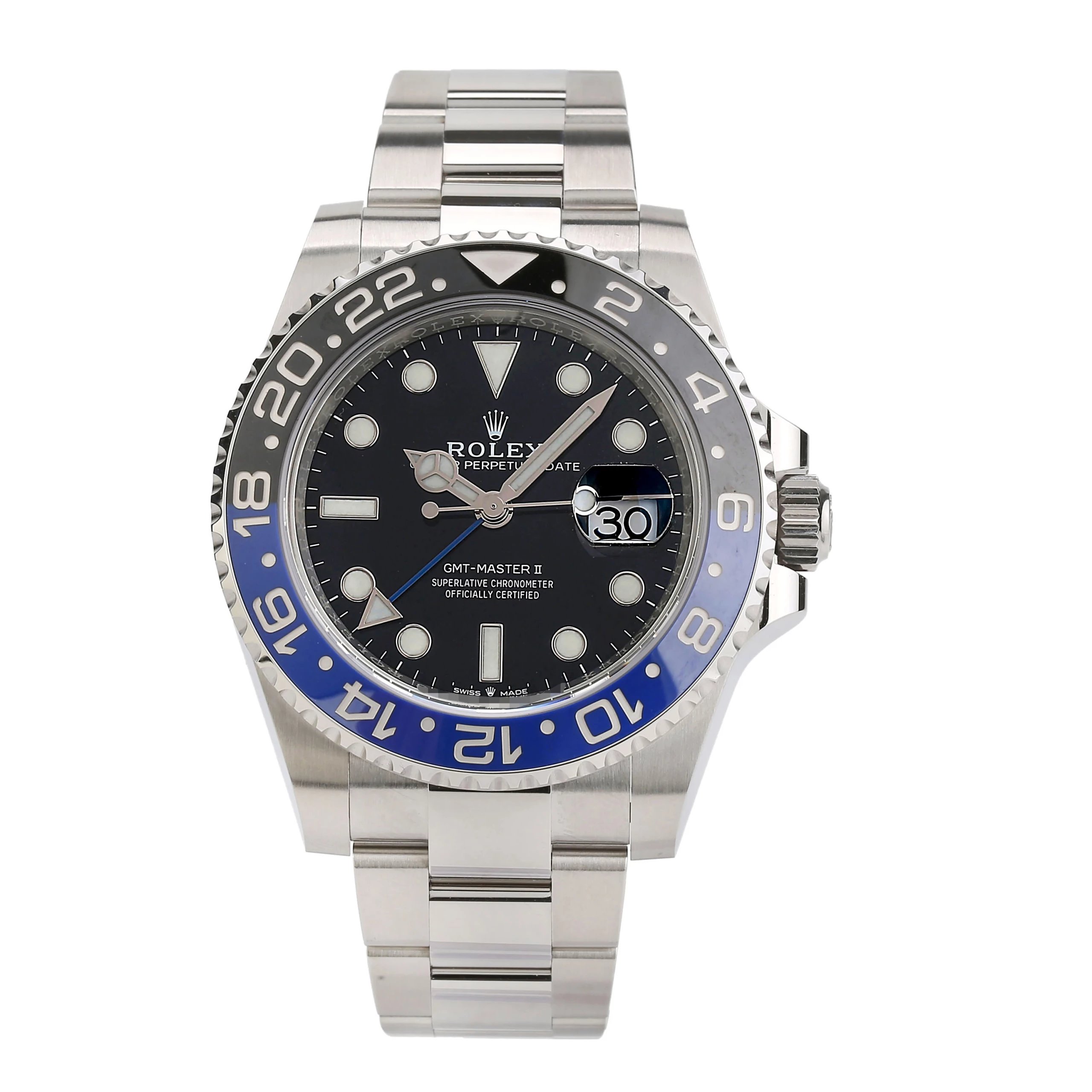 未使用 Rolex/劳力士 礼尚往来126710卡25年国米圈男表E85Z8