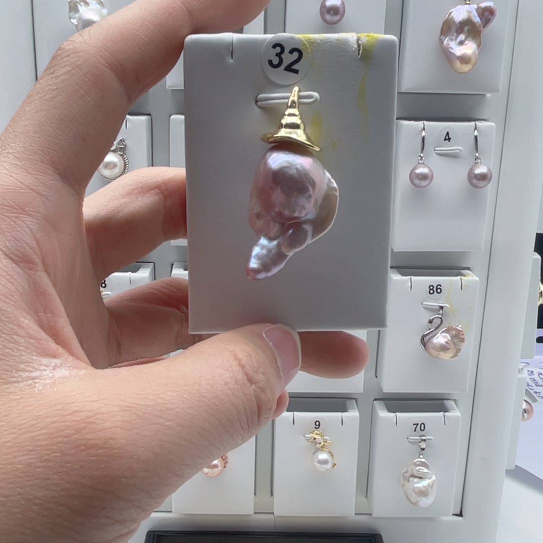 合金淡水珍珠颈饰