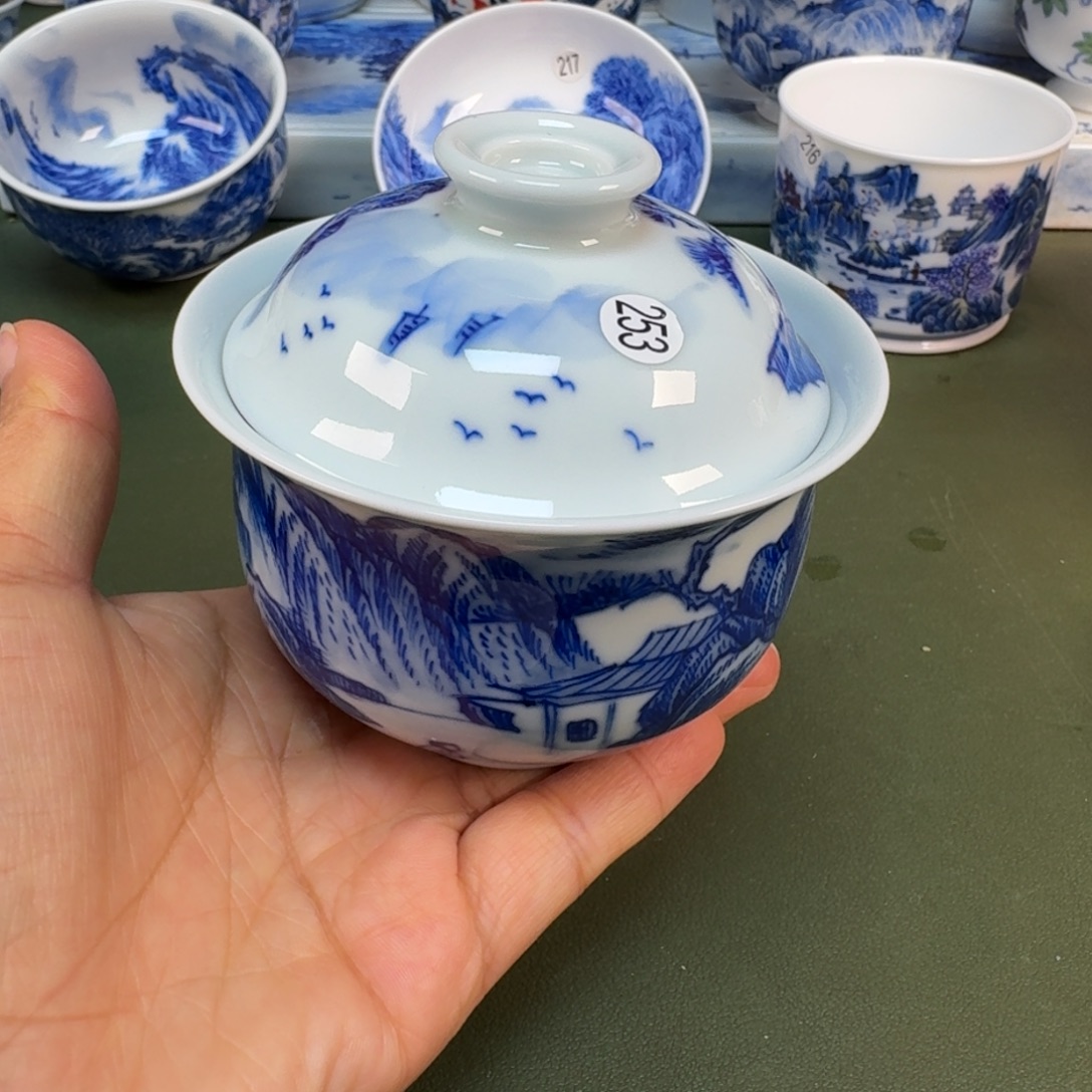 陶景德镇纯手绘茶具圆圆253