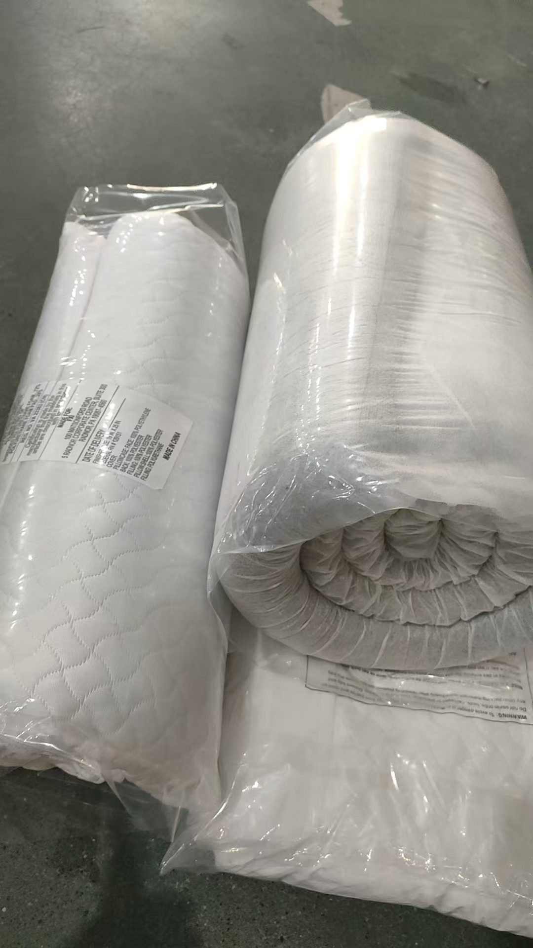 99*203白色凉感床笠1个/灰色木炭记忆床垫99*200/枕头48*63三件套