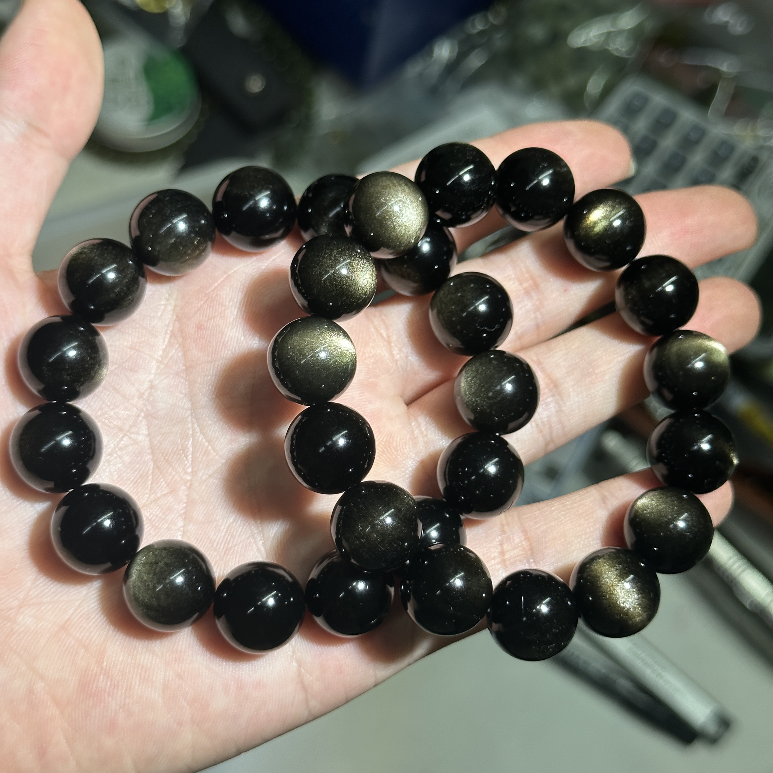 【N46】金耀石手串多样性发其一