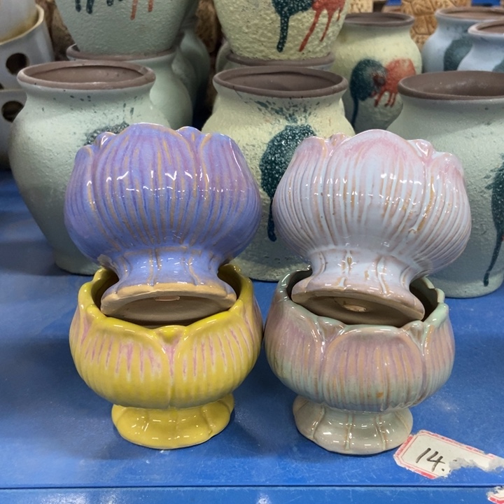 陶瓷花盆单场满9.9发6.5*6