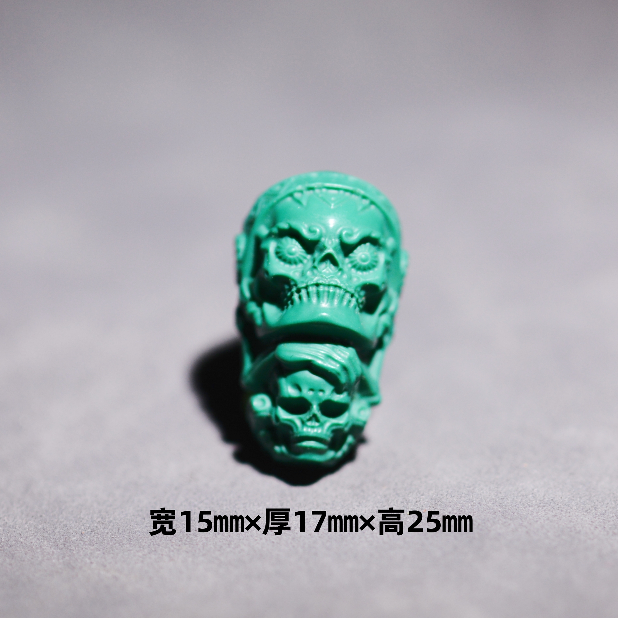 果冻绿地狱色星月菩提文玩手串精工恶灵三通配饰配珠DIY散珠