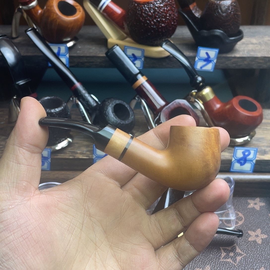 雨***哥石楠木手工原木小叼斗