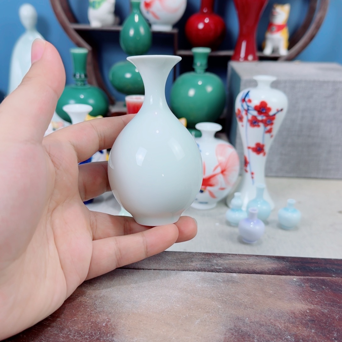 陶瓷手工小花器摆件