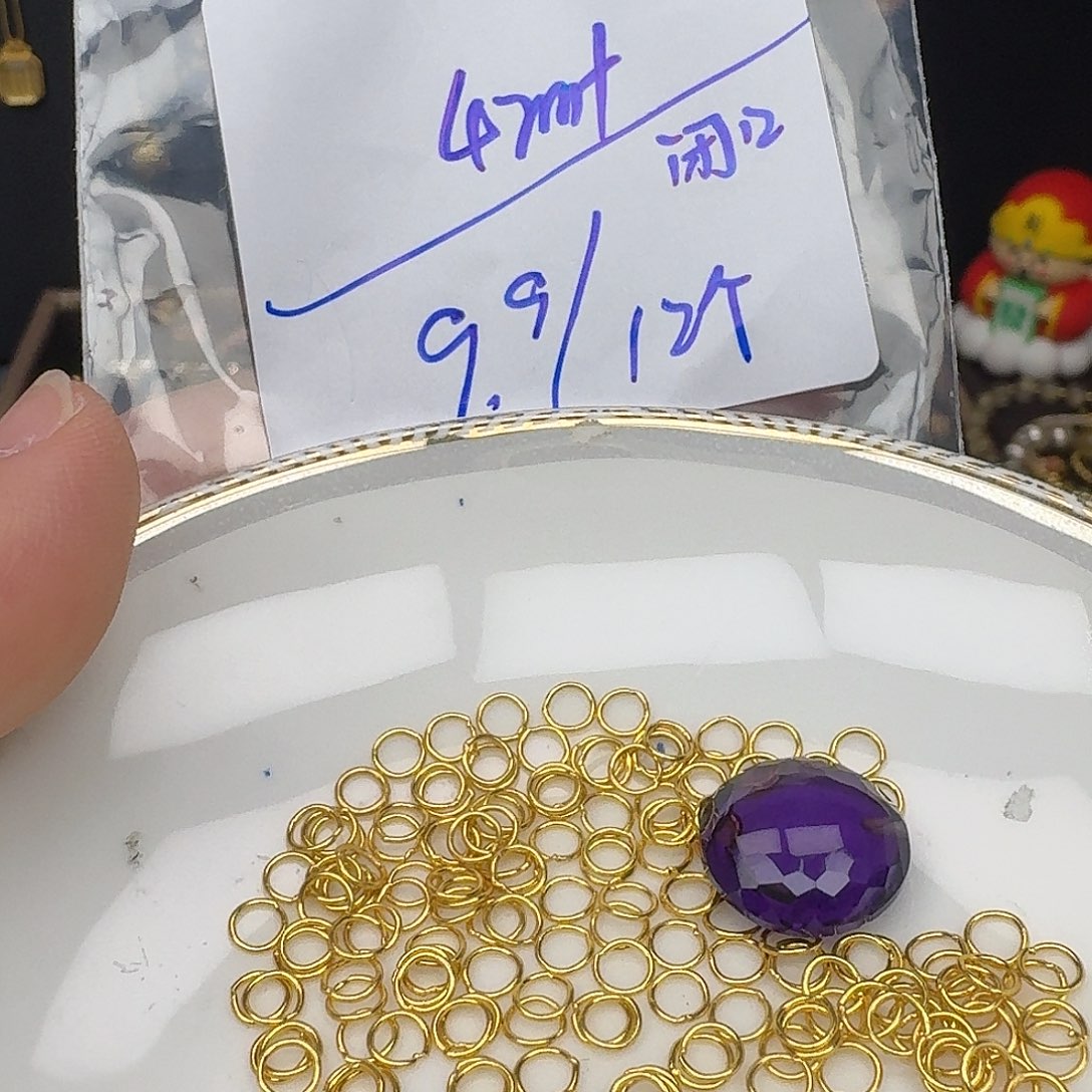 银S925镶嵌紫晶颈饰紫水晶925镶嵌181