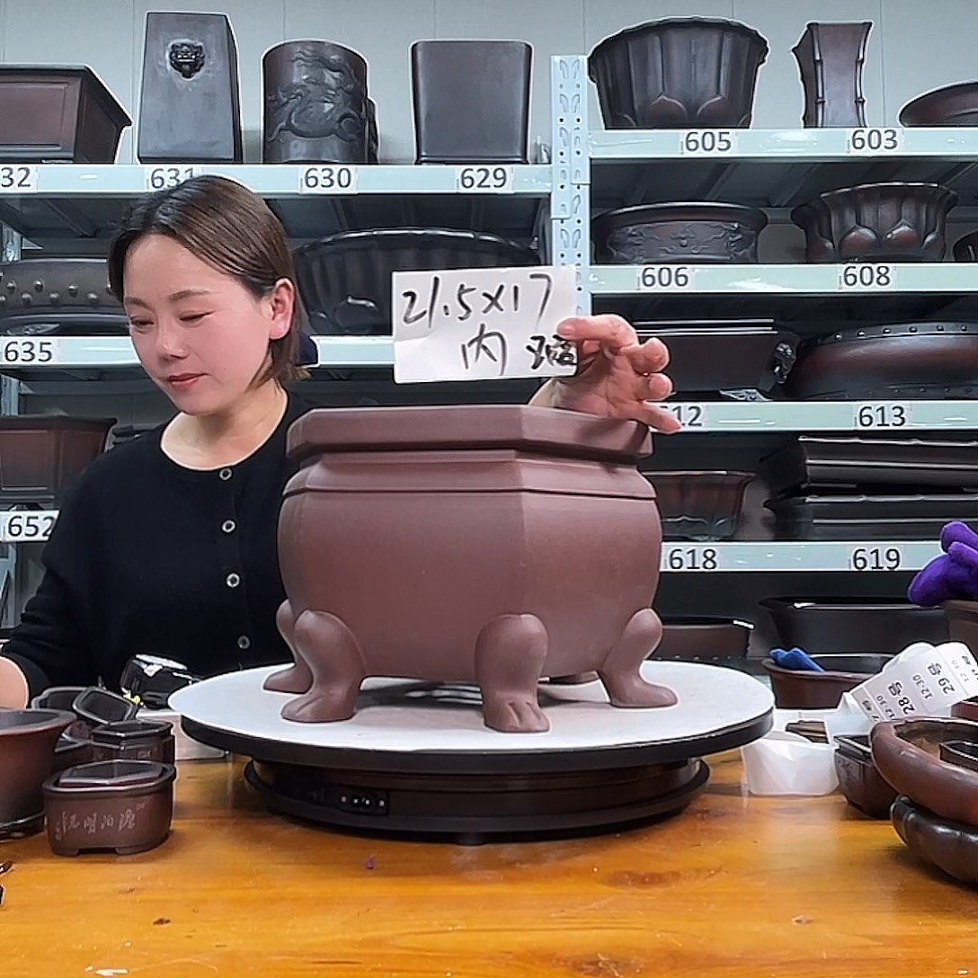 紫砂花盆宜兴紫砂26号