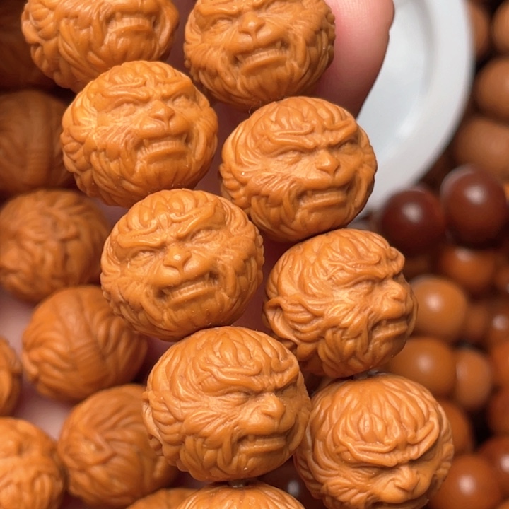 猴头核桃手串过*！黑