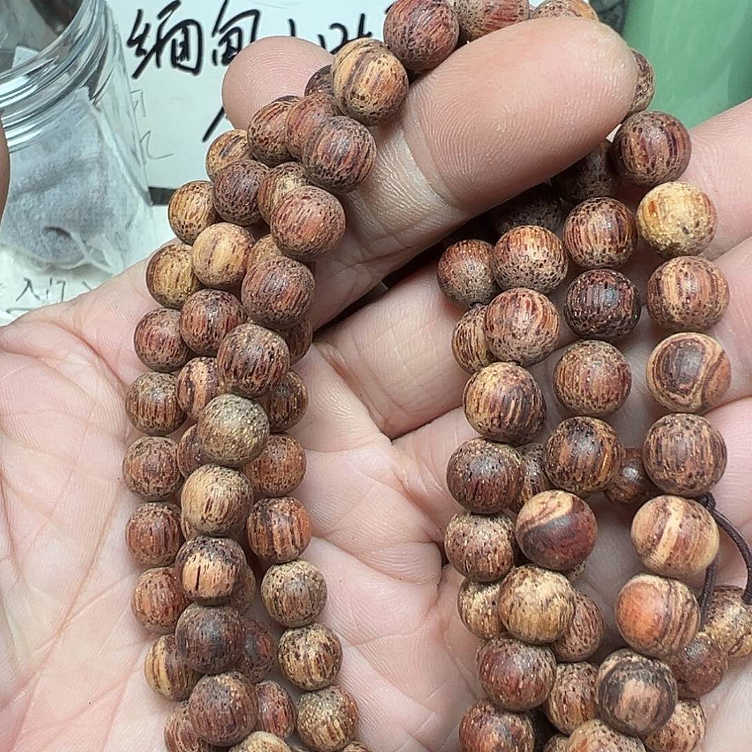 藤类缅甸小叶降真香08-108圆珠白油超一档