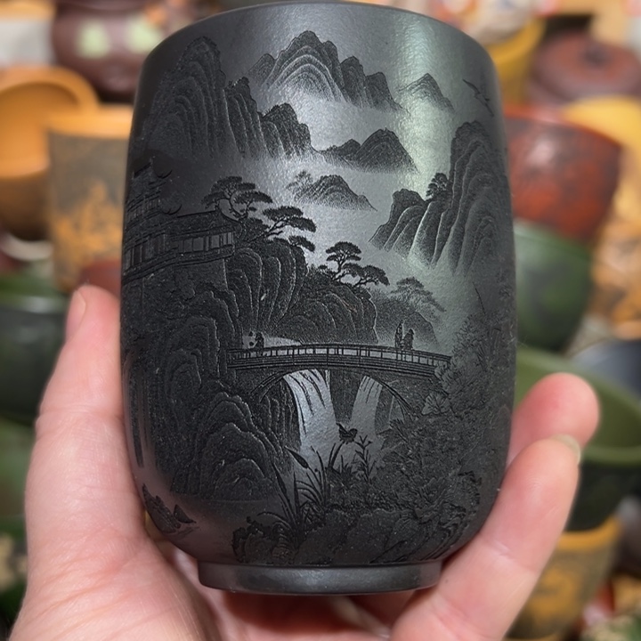 茶杯紫砂宜兴紫砂主人杯