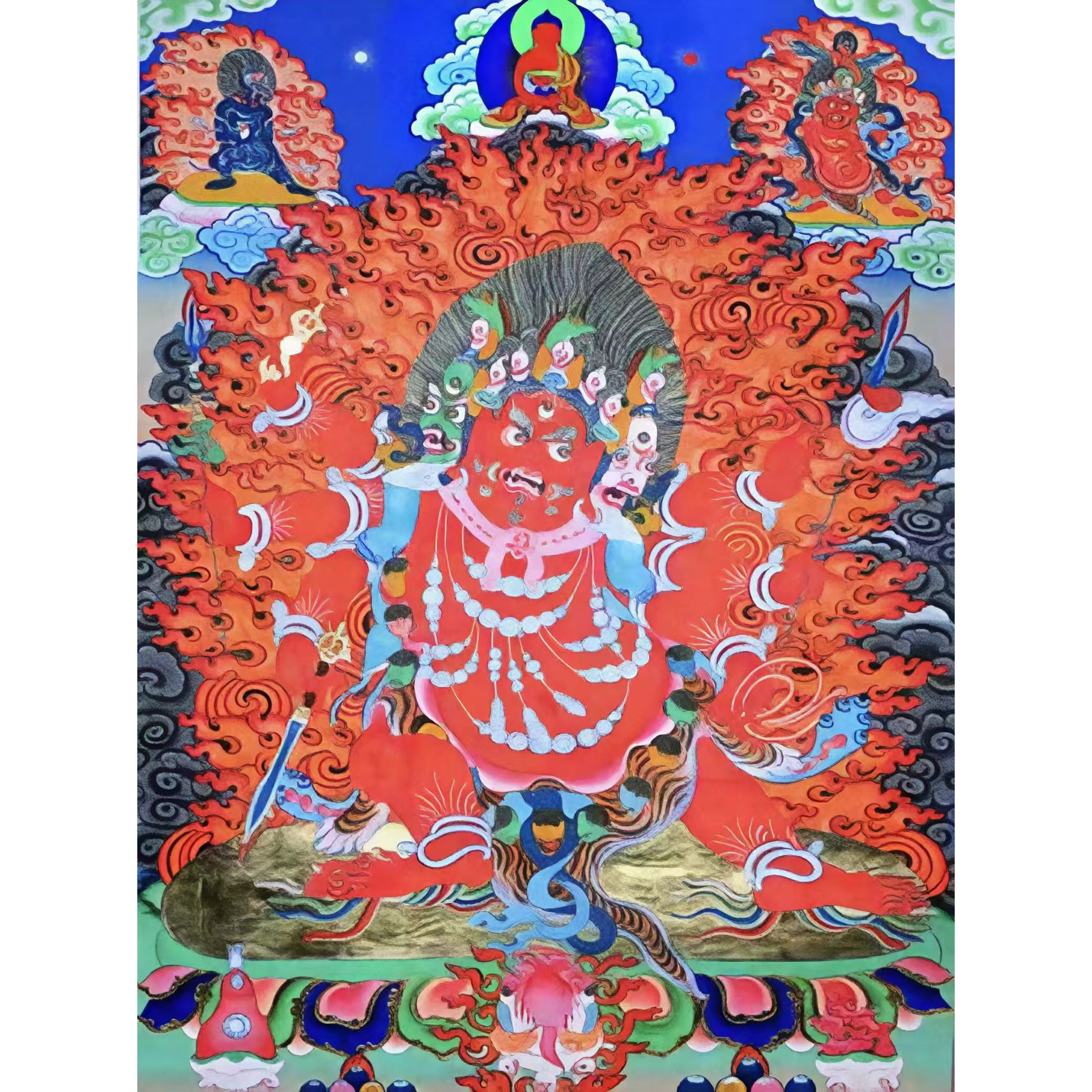 龙妹唐卡 六臂玛哈噶啦73