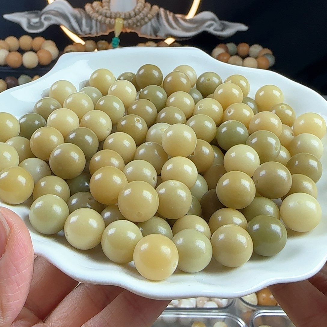 菩提根/象牙果手串卡12绿了芭蕉圆100卡牌➕100备珠