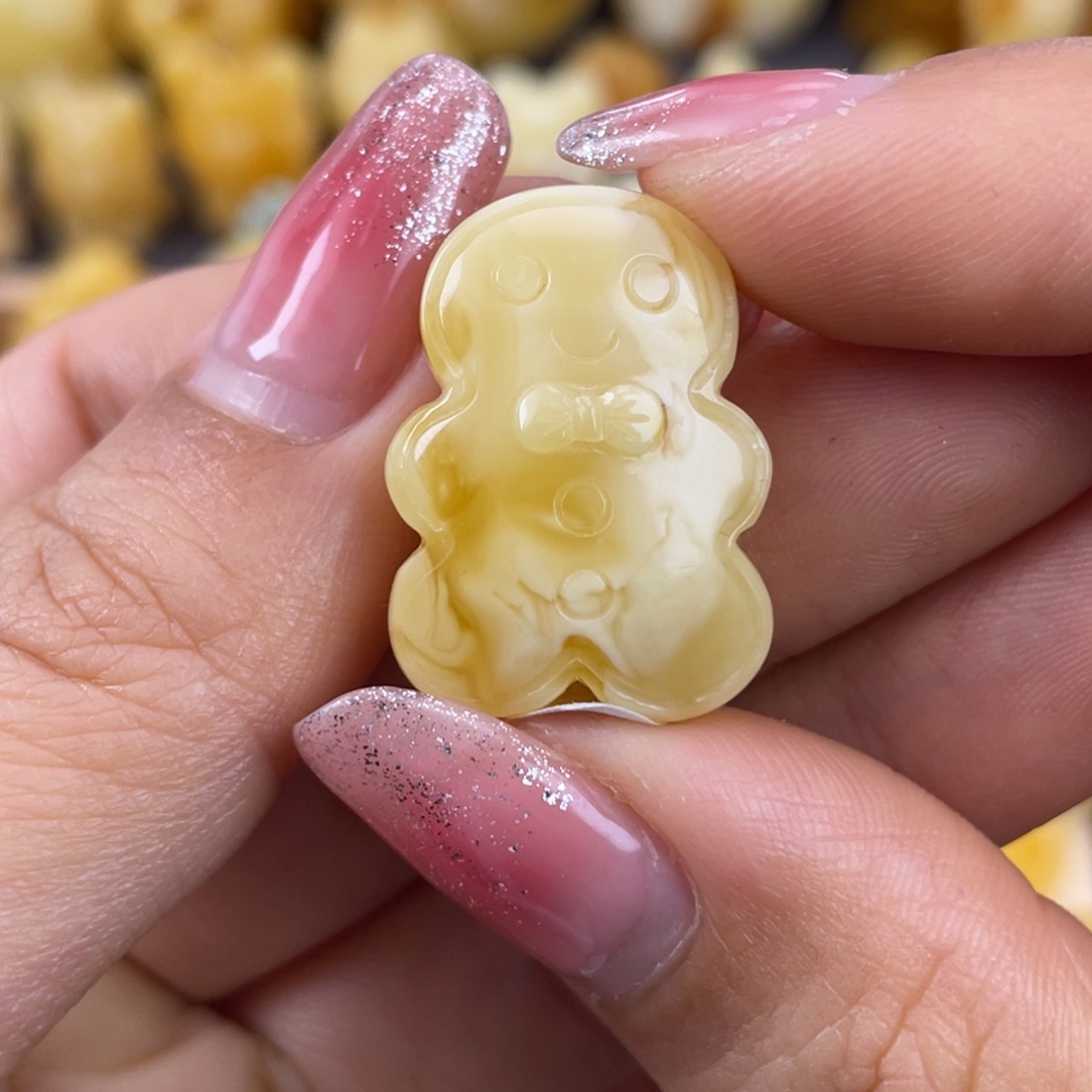 琥珀裸石未镶嵌蜜蜡