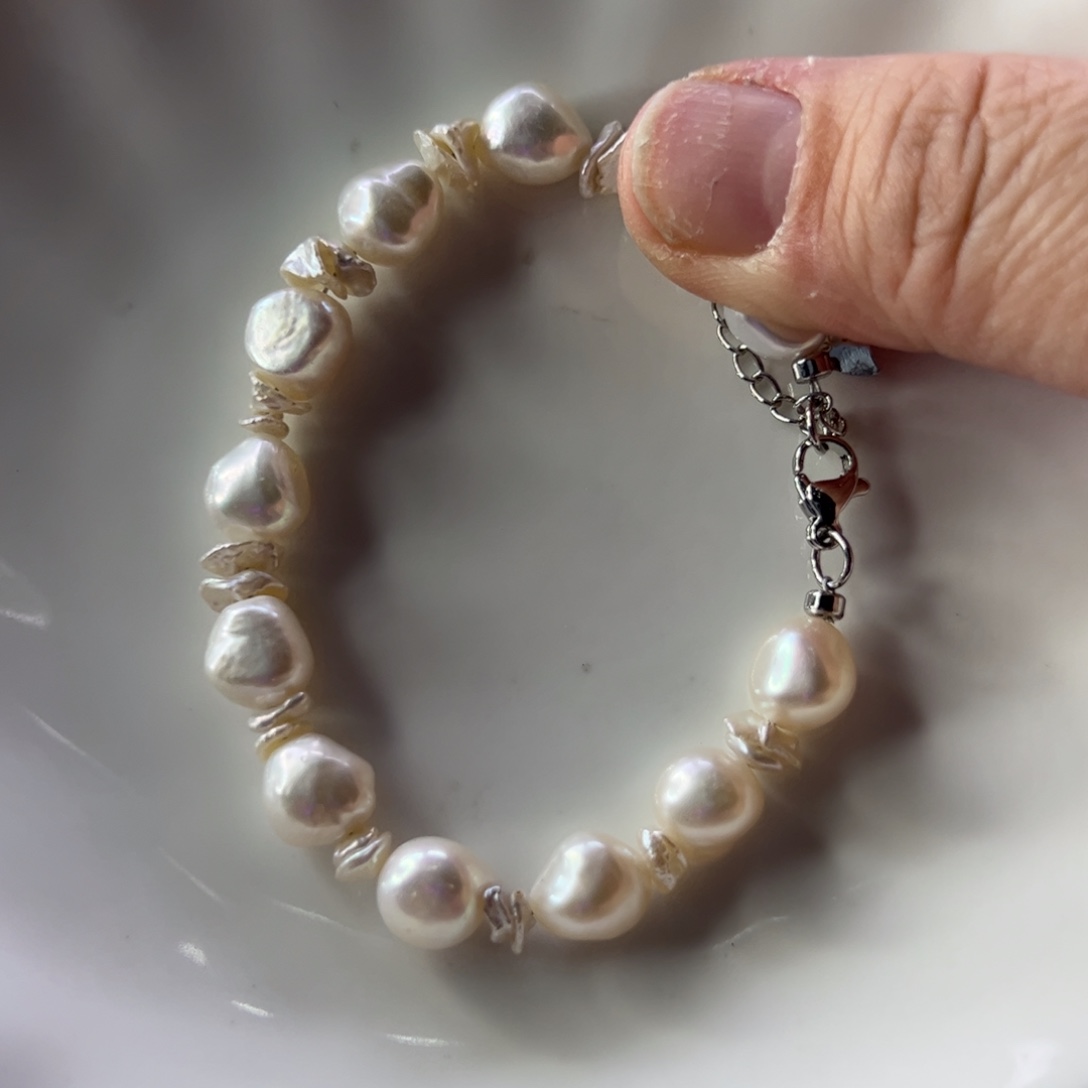 淡水珍珠手绳合金423
