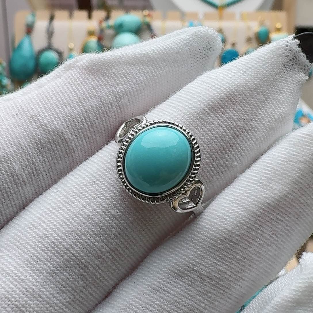 绿松石配饰银S925镶嵌