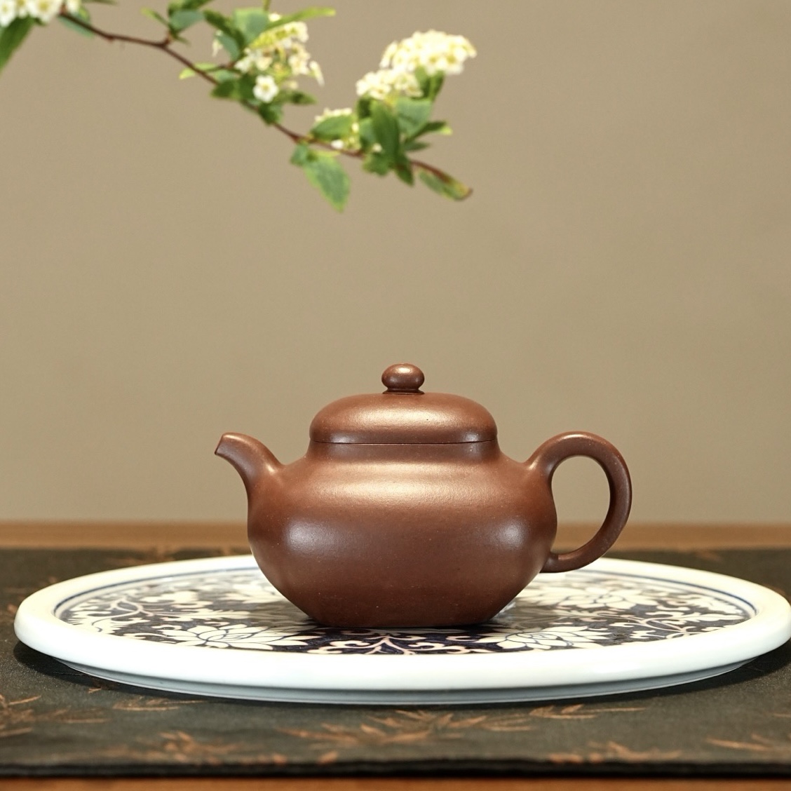 中青实力派顾占明老师乙巳新品《圆擀方小君德》全手工手制紫砂壶