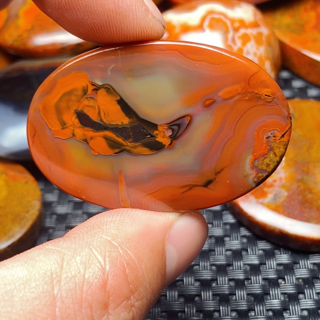 玛瑙/玉髓吊坠(不含链)未镶嵌清*