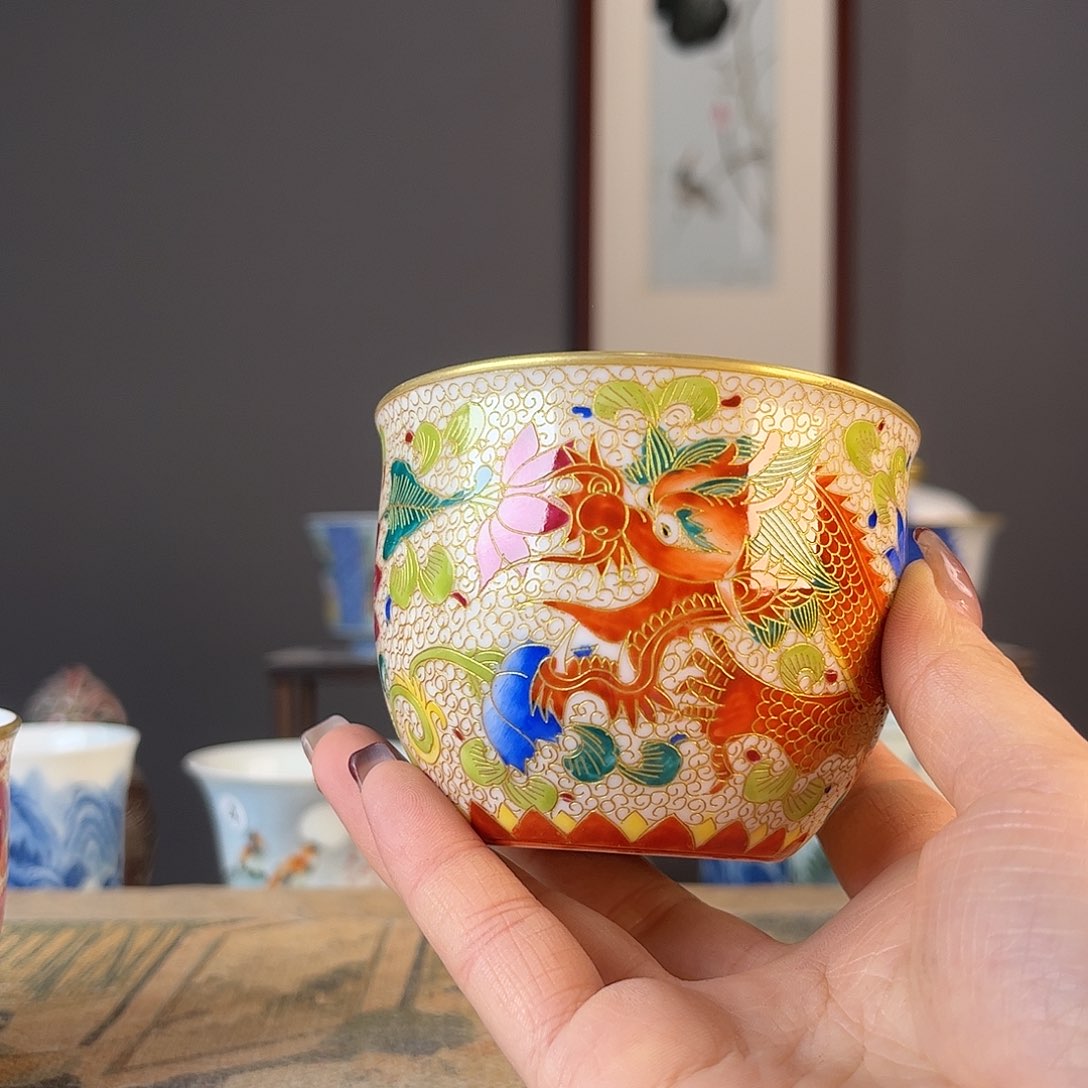 杯景德镇陶瓷茶杯多人