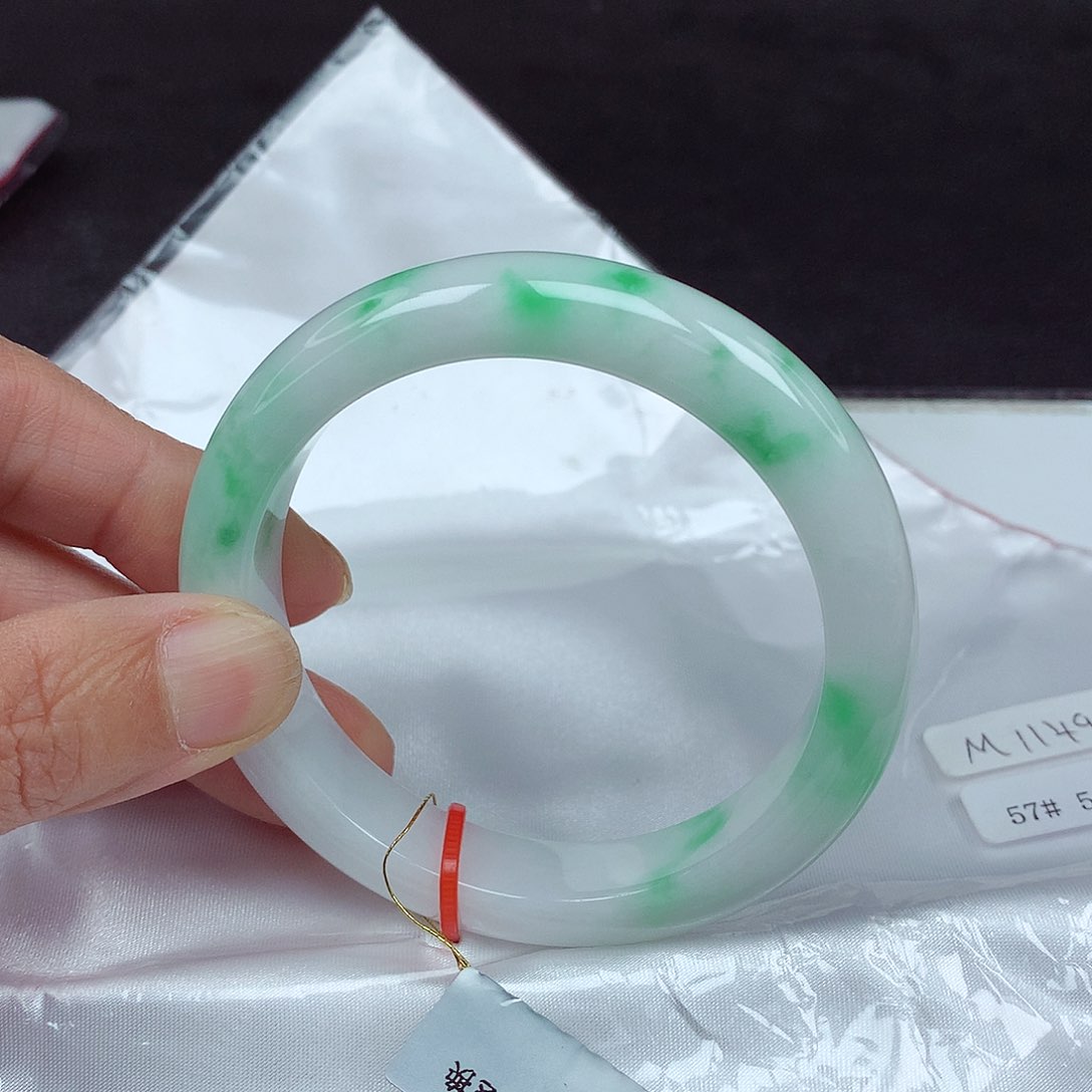 未镶嵌手镯翡翠57圈4962