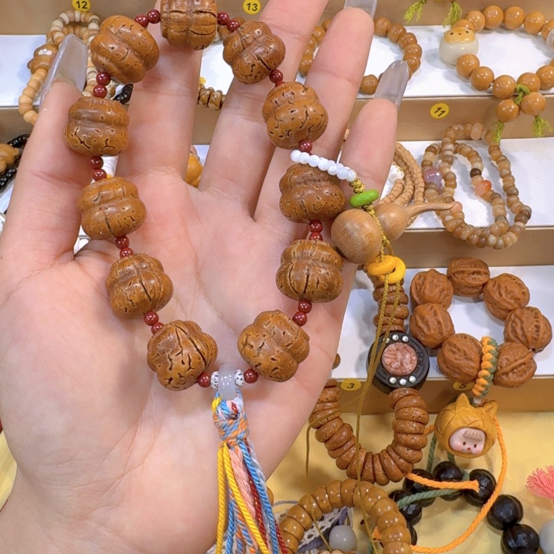 星月菩提吊坠桃核葫芦