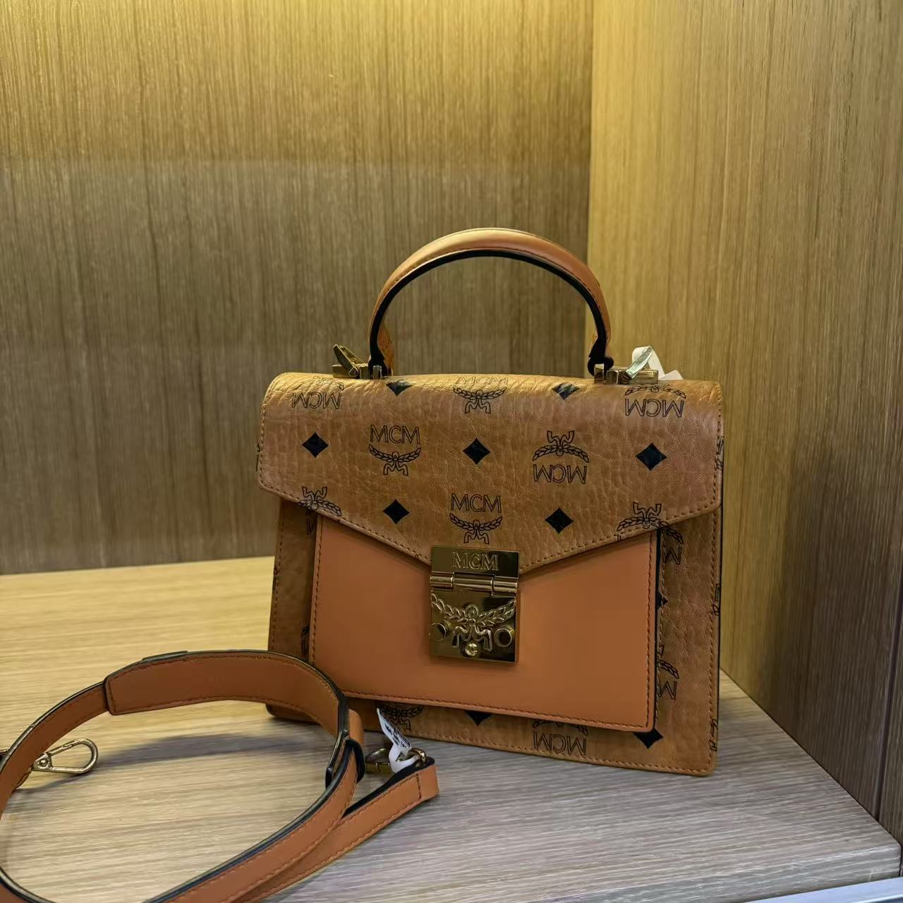 95新 MCM 乱乱子中古/女士/单肩包/93339