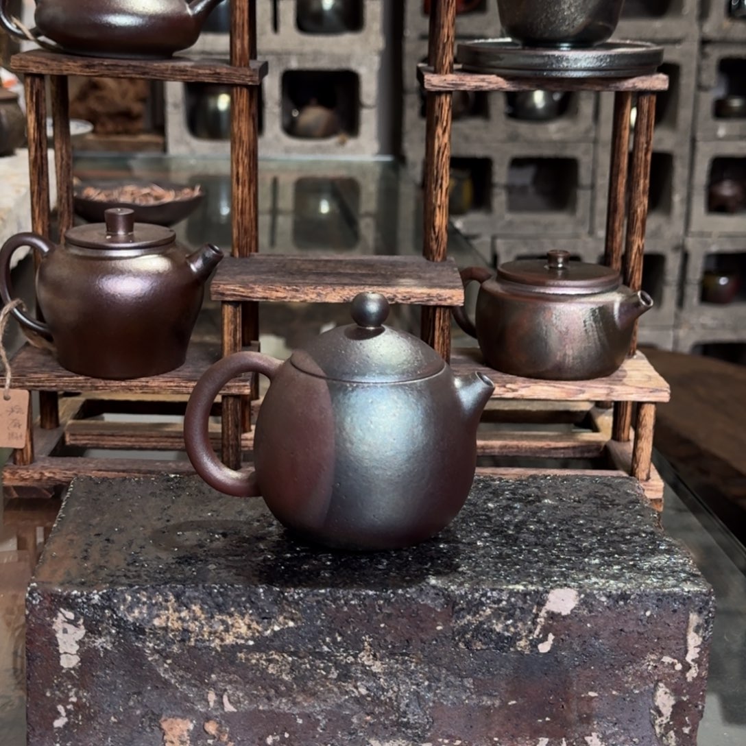 建水紫陶紫泥柴烧茶具
