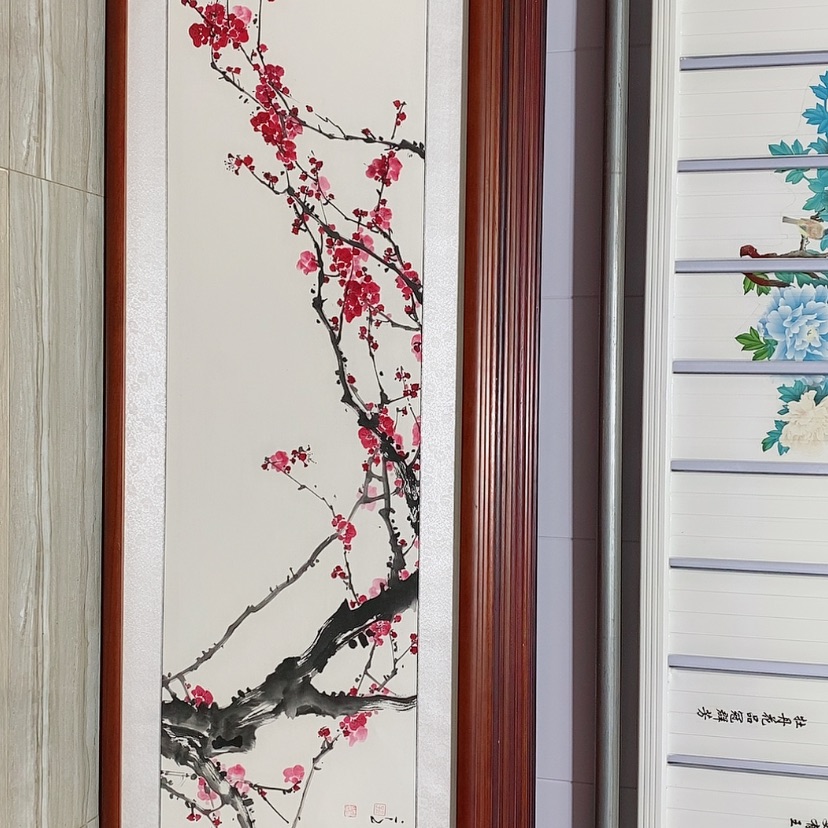 【闪购商品】国画书画作品带框165×50