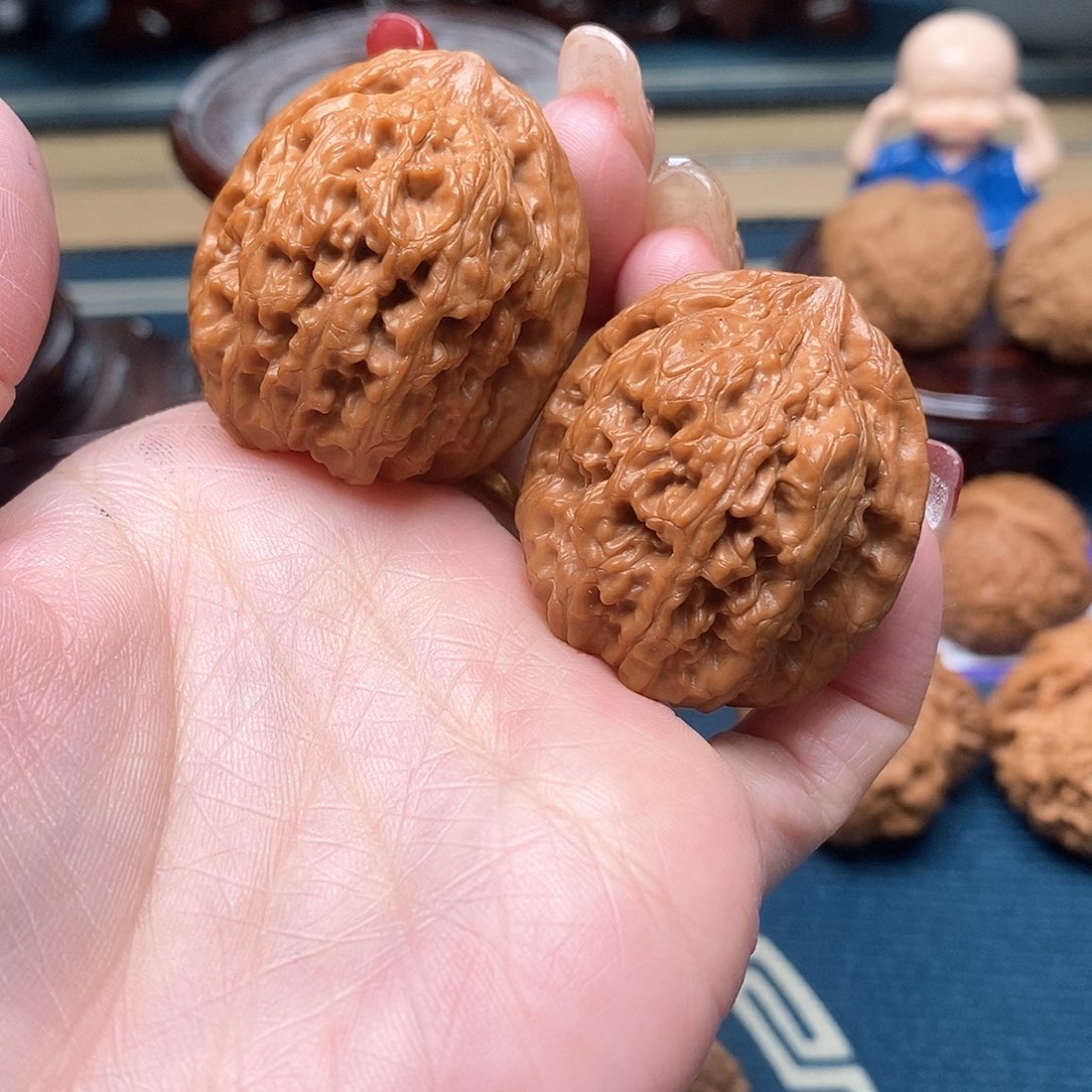 文玩核桃把件金钱豹36