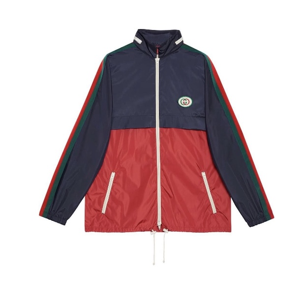 未使用 GUCCI/古驰 标贴拼接运动秋冬休闲梭织男款男士夹克外套