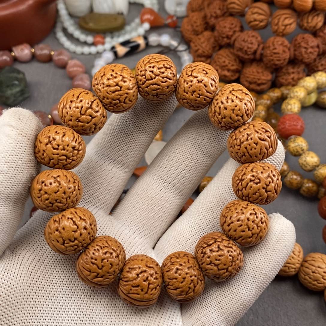 桃核手串桃核单圈18mm