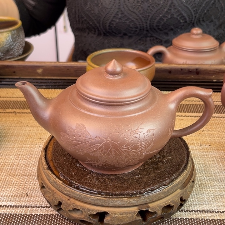 茶壶紫砂老紫泥320cc