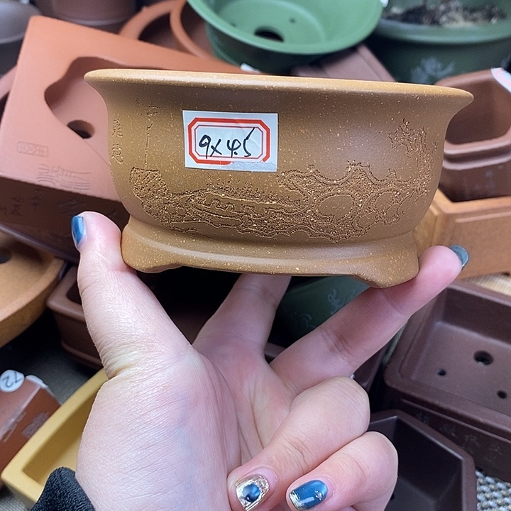 琉璃手工艺品宜兴紫砂精品花盆