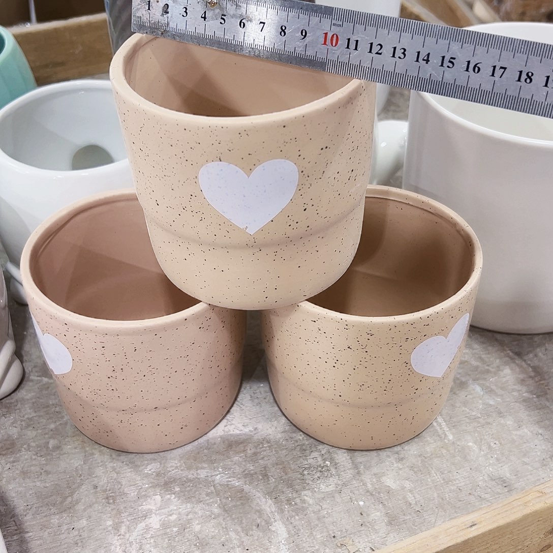 有孔外贸尾单陶瓷花盆凑单10米包邮