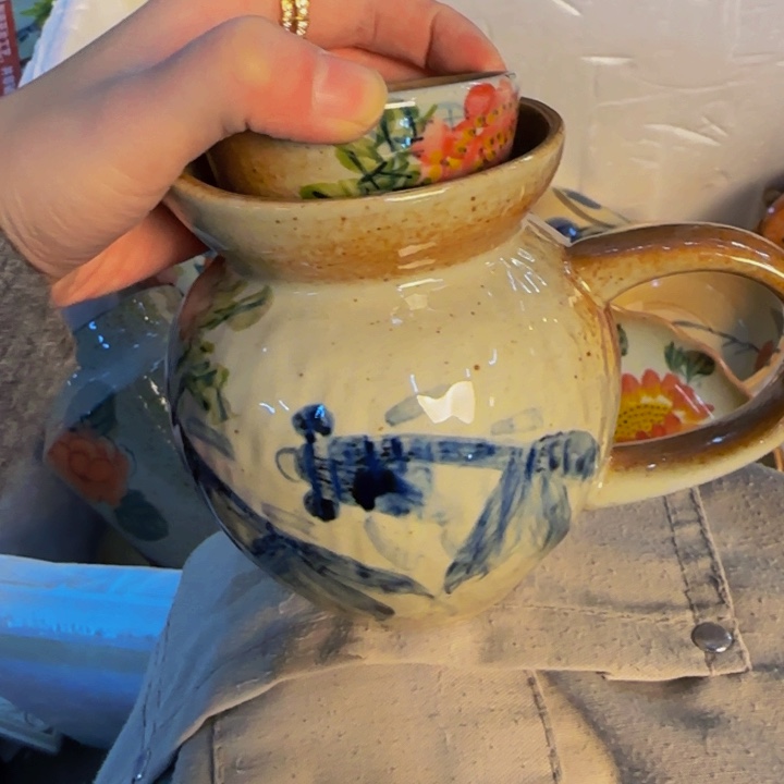 瓷片景德镇陶瓷手工手绘