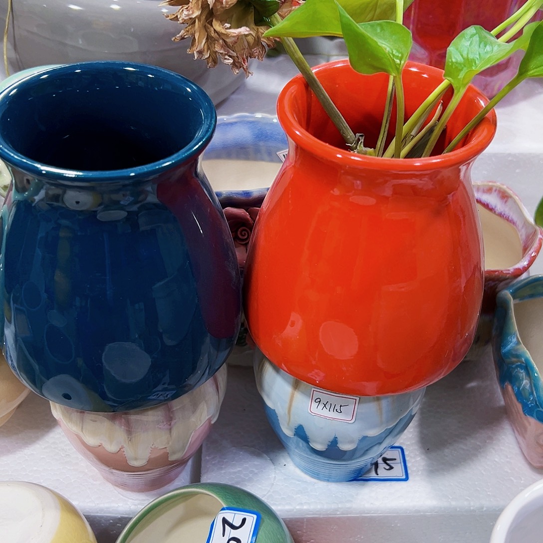 尾单陶瓷花盆凑单10米包邮无孔