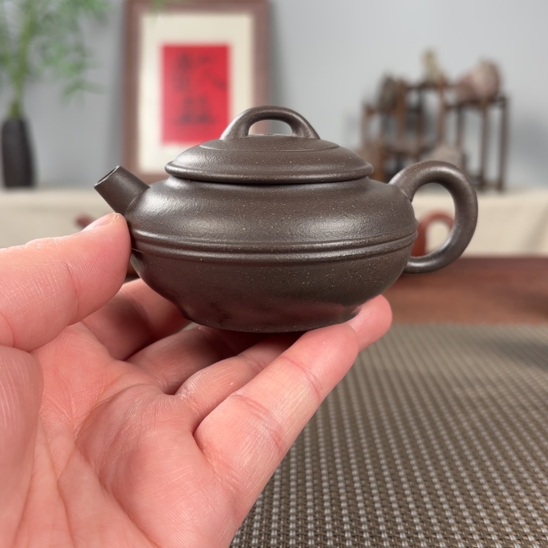 紫砂茶壶黄龙山原矿紫砂壶135