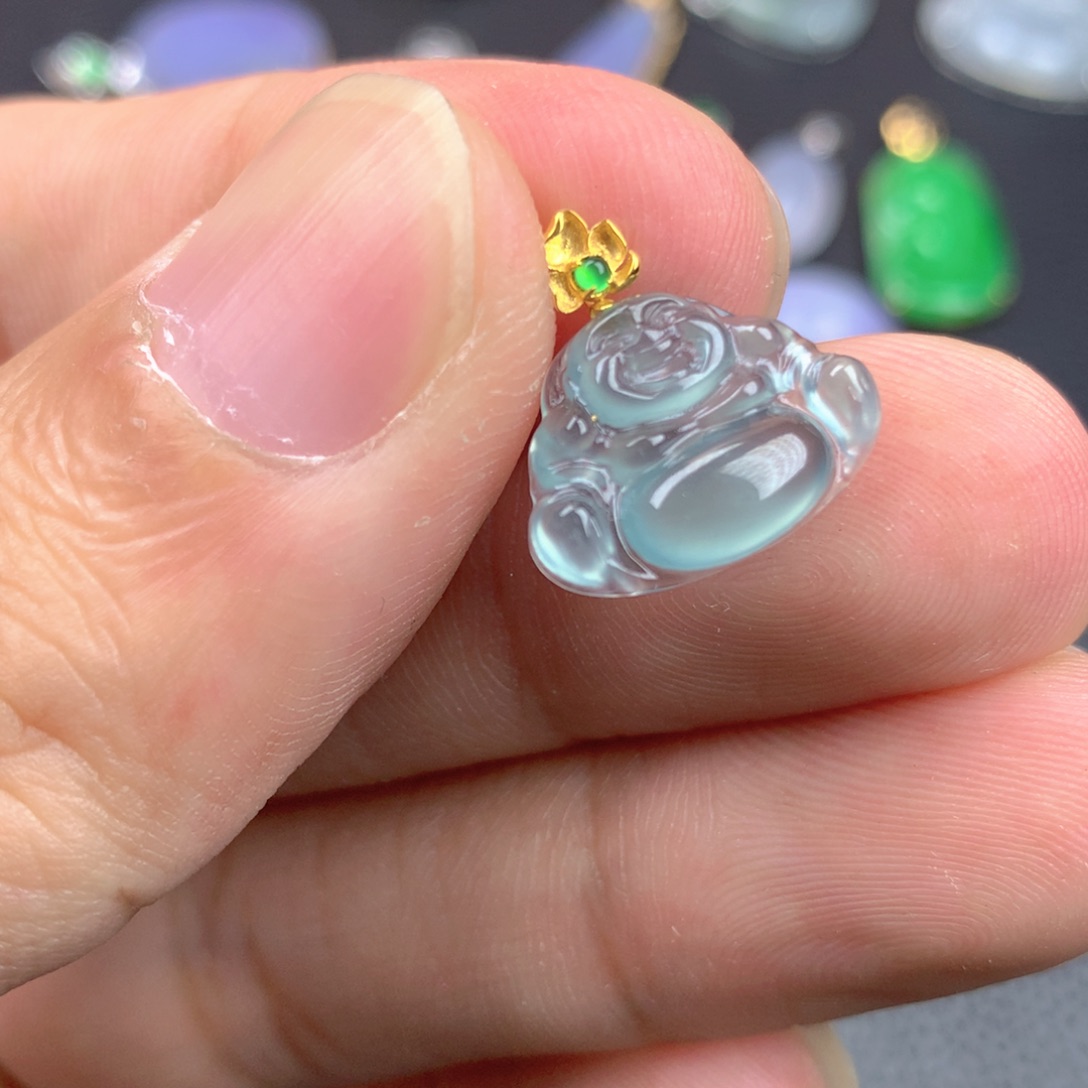 【闪购商品】翡翠18K金镶嵌颈饰翡翠