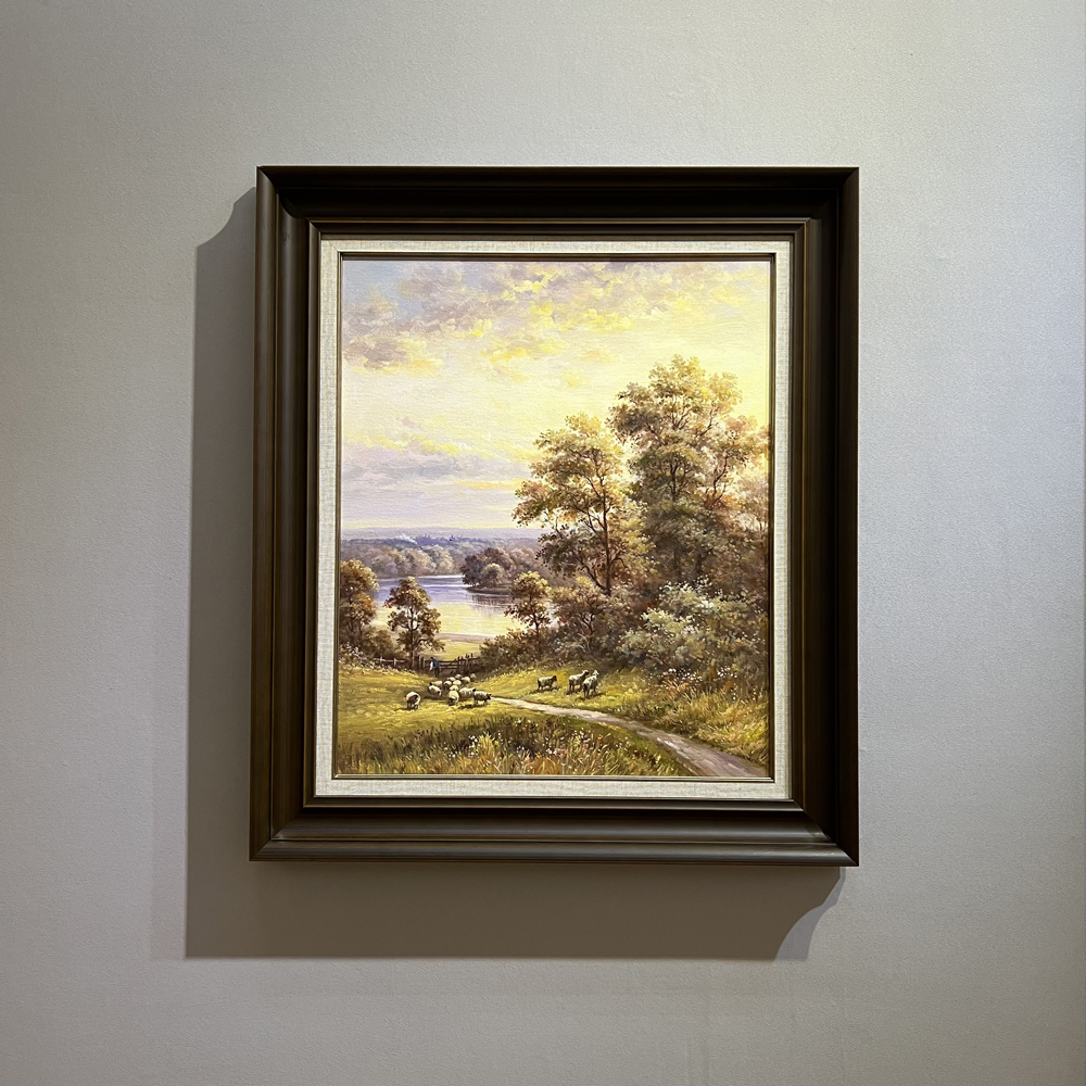 纯手绘古典风景油画客厅卧室玄关餐厅书房装饰画美式欧式挂画