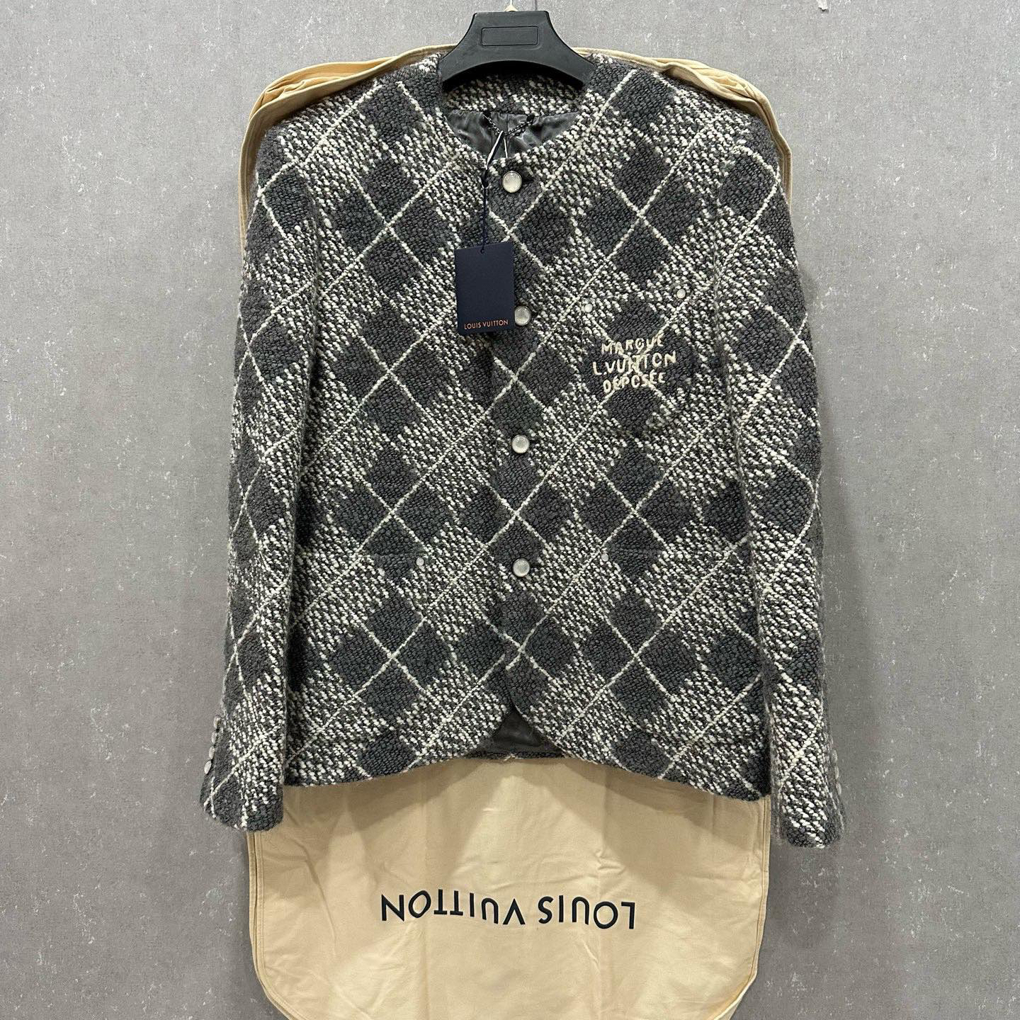 未使用 LouisVuitton/路易威登 菲董菱格纹夹克外套 52码 005822
