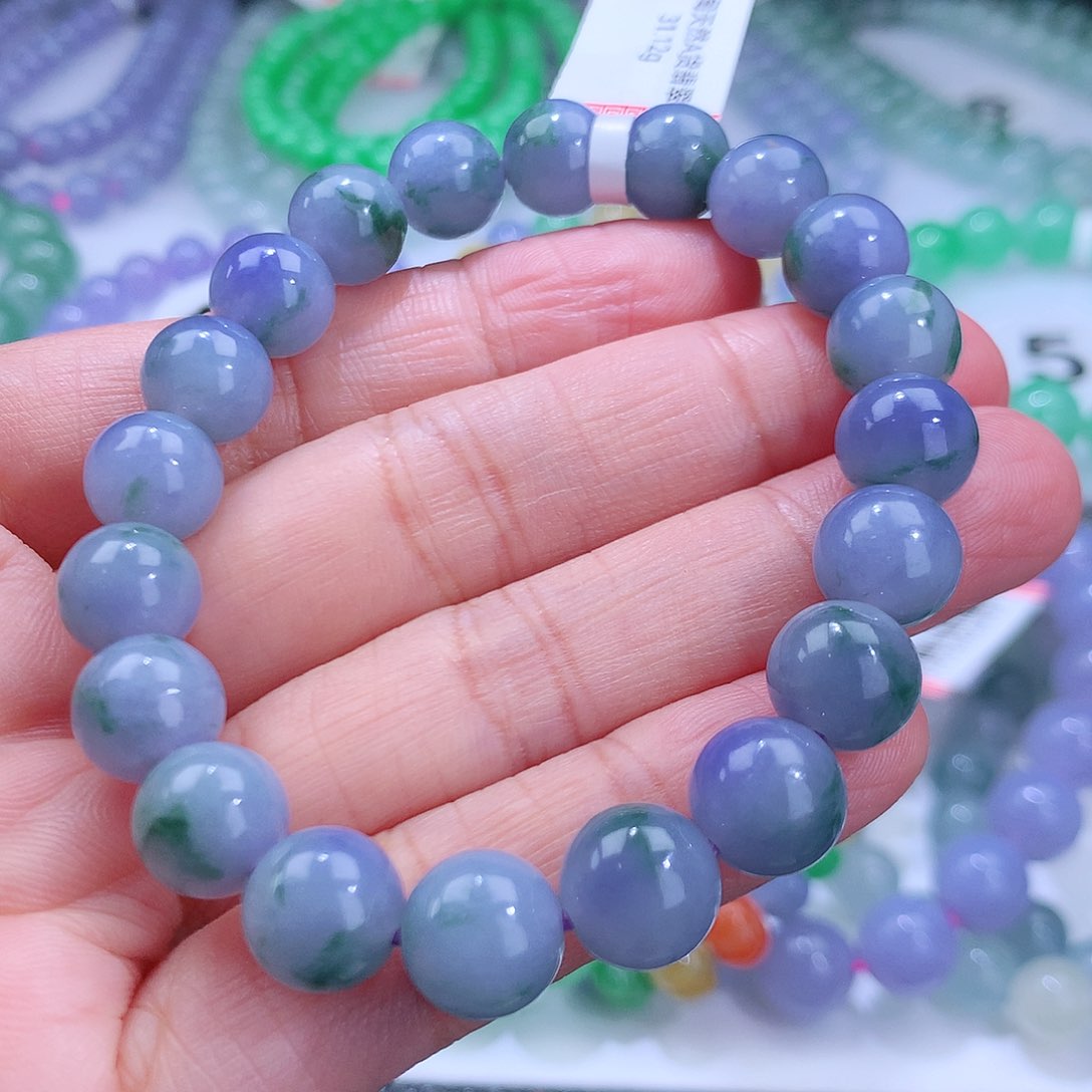 翡翠手链未镶嵌卡9.7mm