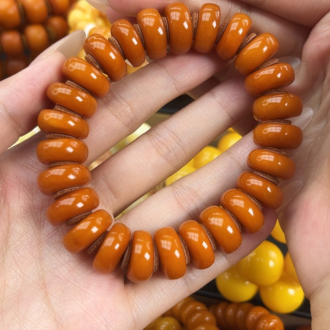 未镶嵌琥珀手链蜜蜡