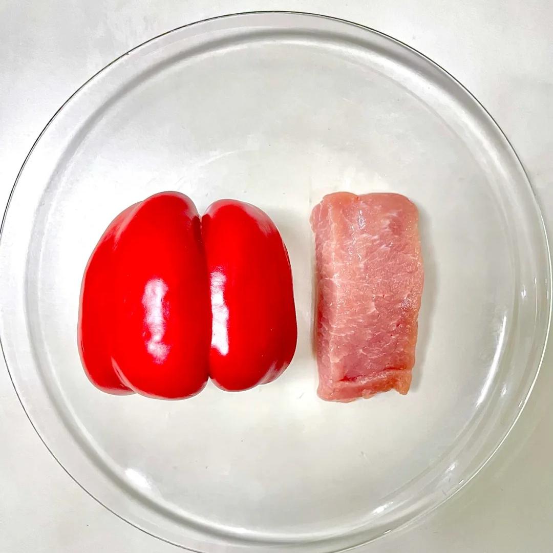 红椒肉片（鲜精瘦肉约260g）