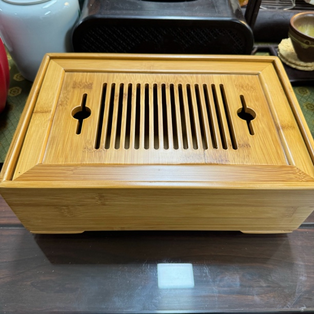 精美竹子加厚双层壶承家用