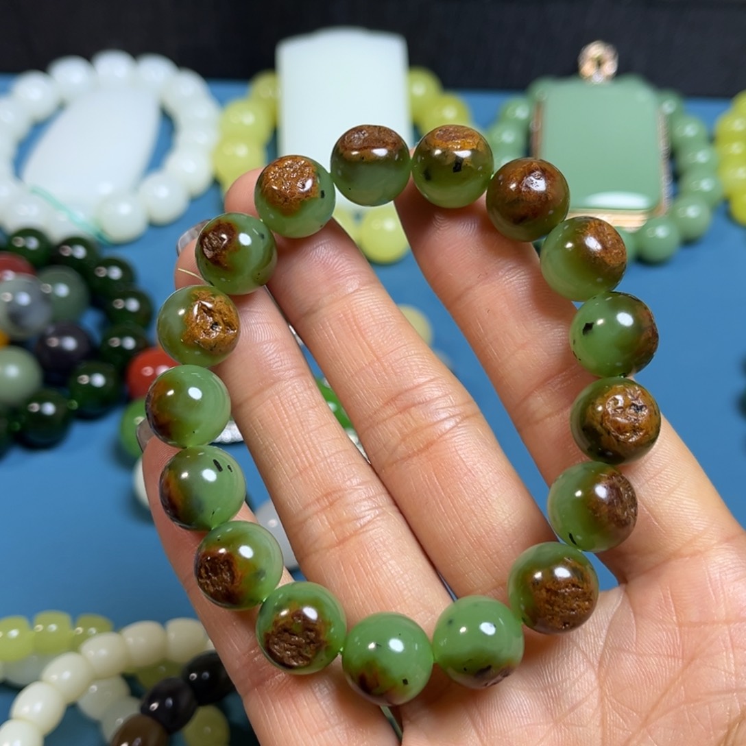 和田玉手串未镶嵌