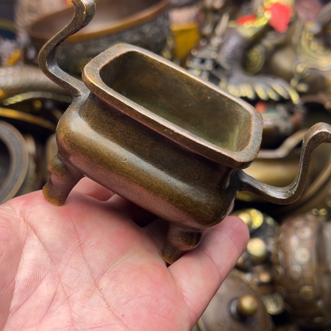 茶壶香炉铜器摆件