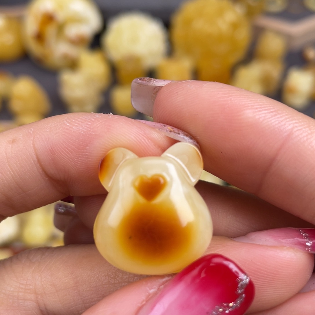 琥珀裸石未镶嵌蜜蜡