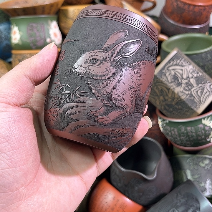 茶杯紫砂全手工紫砂主人杯